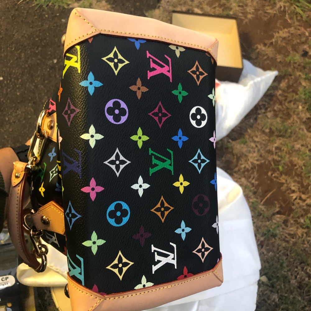 Brand New Louis Vuitton x Murakami multicolore black handbag - Picture 4 of 10